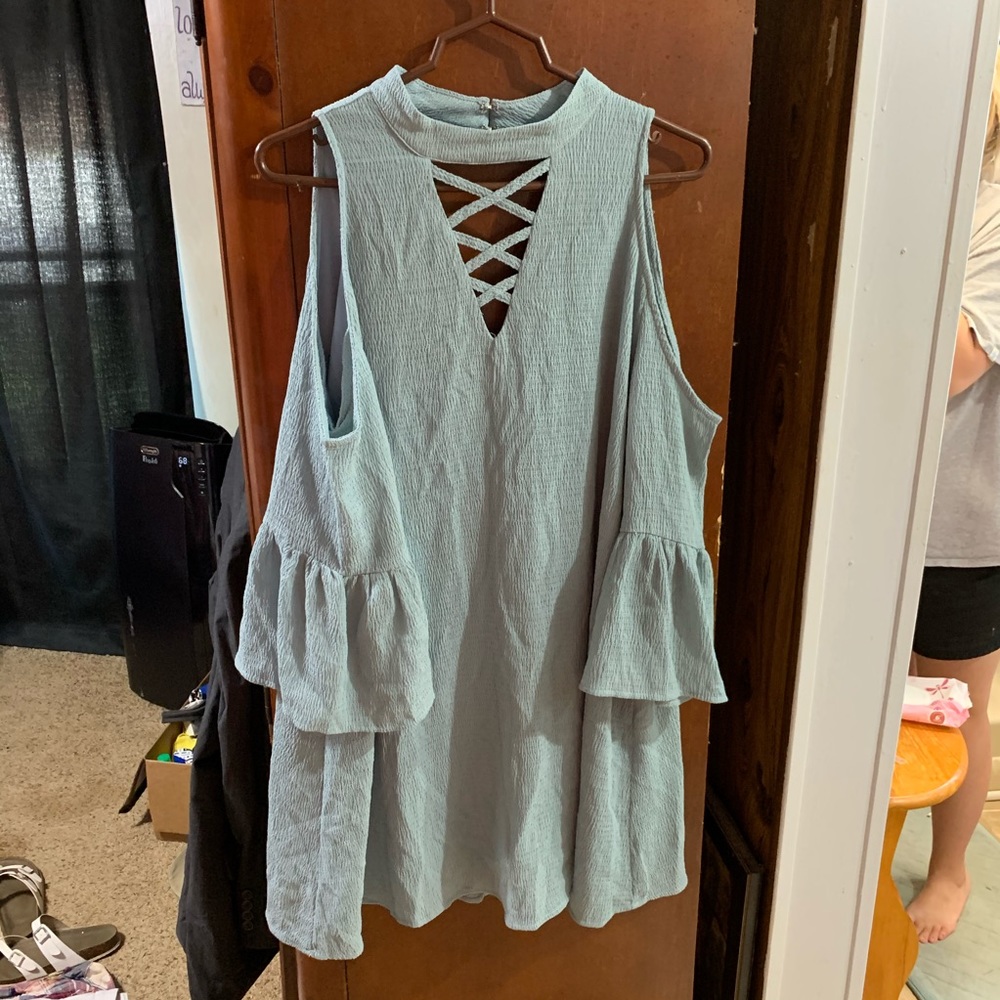 Cold shoulder dress